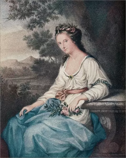 Honourable Anne Damer, 17th century, (1904). Artist: Thomas Ryder