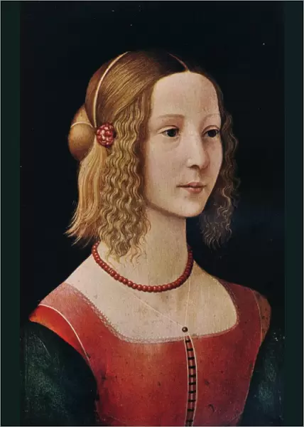 Portrait of a Girl, 1490 (1930). Artist: Workshop of Domenico Ghirlandaio