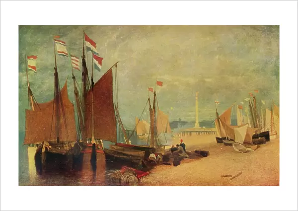 Dutch Boats off Yarmouth, Prizes during the War, c1823 (1934). Artist: John Sell Cotman