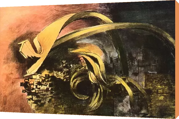 Devastation, 1941, City. Twisted Girders (1), 1941. Artist: Graham Sutherland