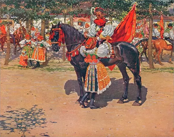 At the Festival, 1911. Artist: Joza Uprka