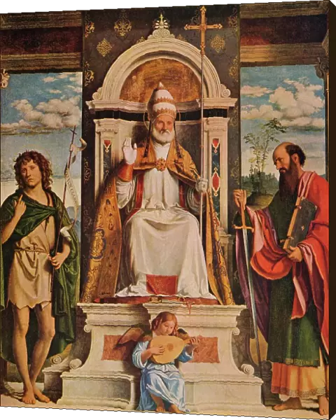 Saint Peter enthroned with Saints, John the Baptist and Saint Paul, c1516. Artist: Giovanni Battista Cima da Conegliano
