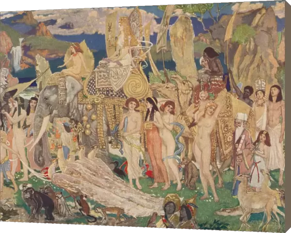Ivory, Apes and Peacocks (The Queen of Sheba), c1909. Artist: John Duncan