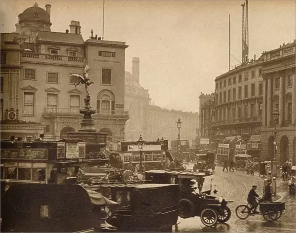 Regent Street, London, England, viewed from Piccadilly Circus, 1923, (1938)