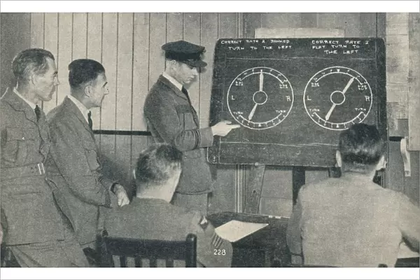 A lecture on instrument flying at the Central Flying School at Upavon, Wiltshire, c1936 (c1937)
