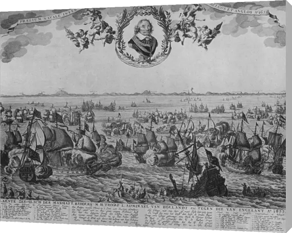 Battle of Scheveningen, c1653. Artist: Cornelis de Visscher