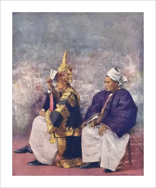 Shan Chiefs watching the Durbar, 1903. Artist: Mortimer L Menpes