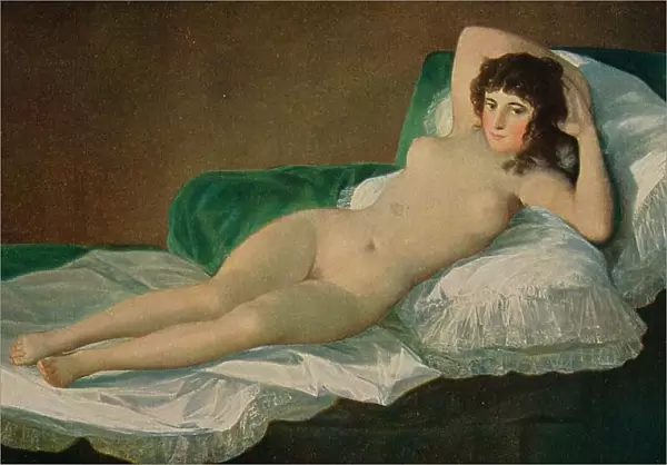 La Maja Desnuda, (The Naked Maja), c. 1797-1800, (c1934). Artist: Francisco Goya