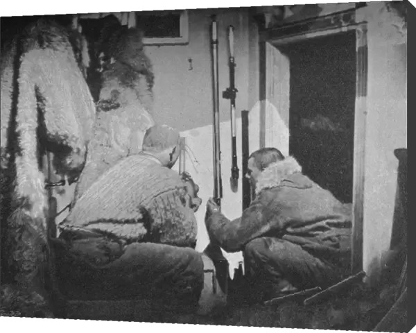 Scott-Hansen and Johansen Inspecting the Barometers, 1893-1896, (1897)