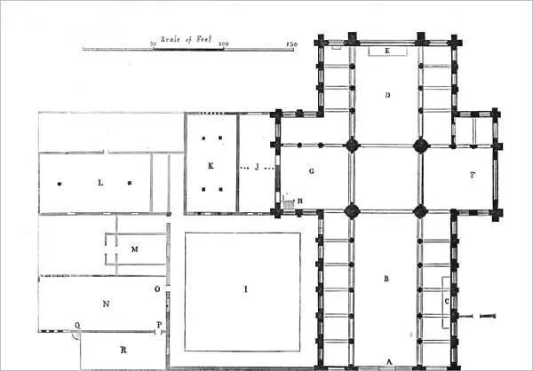 Ground Plan of Tintern Abbey, 1897