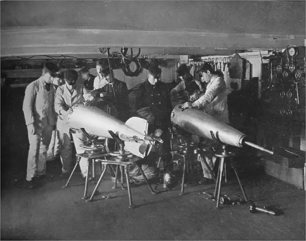 Examining a Torpedo, 1914