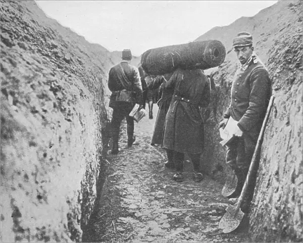 In one of the French trenches, 1914