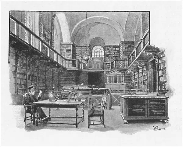 The Library, St. Pauls Cathedral, 1891. Artist: William Luker