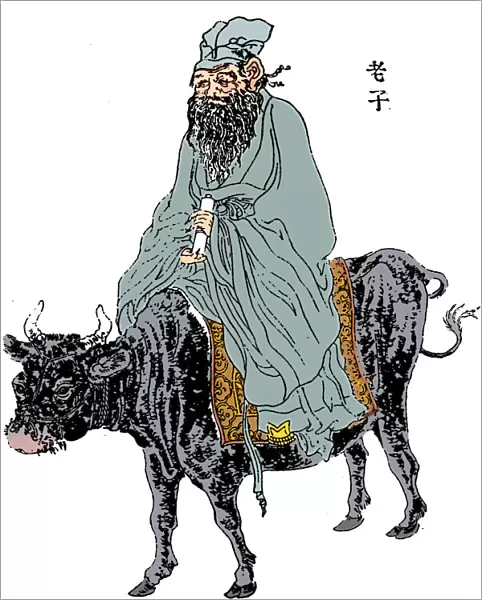 Lao-Tzu, ancient Chinese philosopher and inspiration of Taoism, late 19th century