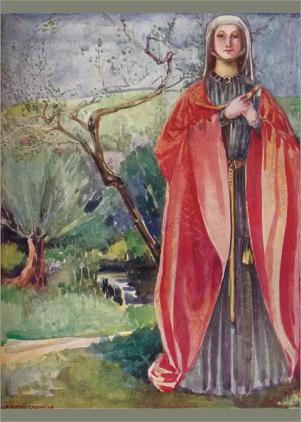 A Woman of the Time of John, 1907. Artist: Dion Clayton Calthrop