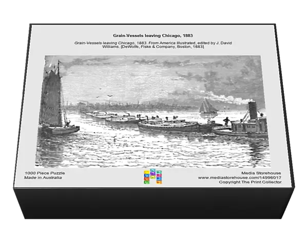 Grain-Vessels leaving Chicago, 1883