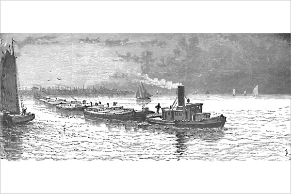 Grain-Vessels leaving Chicago, 1883