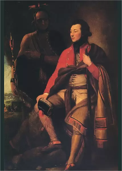 Colonel Guy Johnson and Karonghyontye (Captain David Hill), 1776. Artist: Benjamin West