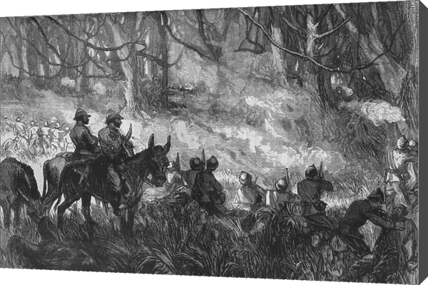A Skirmish in the Forest, c1880