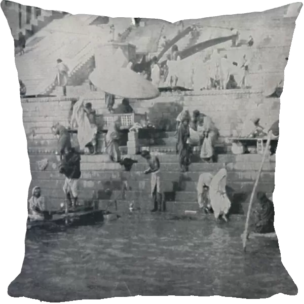 Bathing at Benares, 1924
