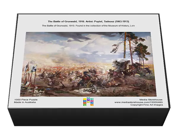 The Battle of Grunwald, 1910. Artist: Popiel, Tadeusz (1863-1913)