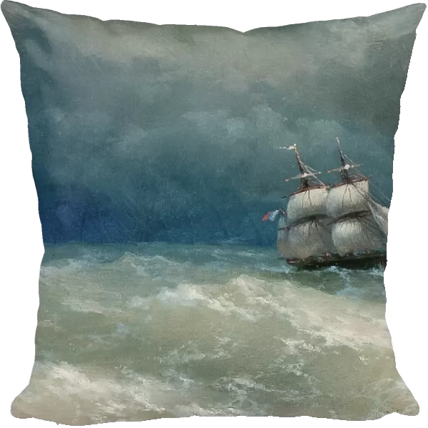 Stormy Sea. Artist: Aivazovsky, Ivan Konstantinovich (1817-1900)