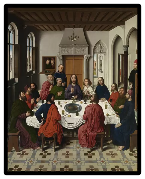 The Last Supper altarpiece (central panel), 1464-1468. Artist: Bouts, Dirk (1410  /  20-1475)