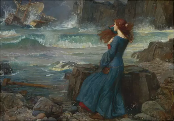 Miranda. The Tempest, 1916. Artist: Waterhouse, John William (1849-1917)