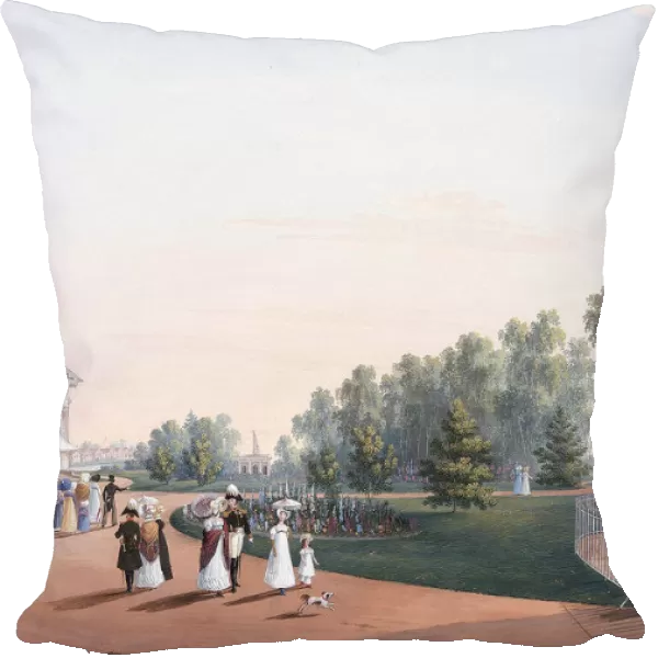 The View of the Park near the Yelagin Palace, 1823. Artist: Beggrov, Karl Petrovich (1799-1875)