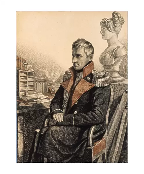 Portrait of Count Mikhail Vorontsov (1782-1856), 1820s. Artist: Hampeln, Carl, von (1794-after 1880)