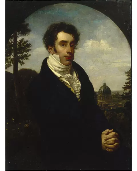 Portrait of Prince Alexander Mikhailovich Golitsyn (1798-1858), 1819. Artist: Kiprensky, Orest Adamovich (1782-1836)
