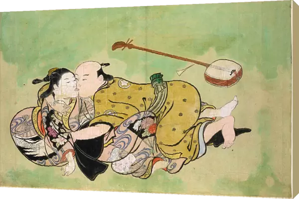 A man and geisha, ca 1714