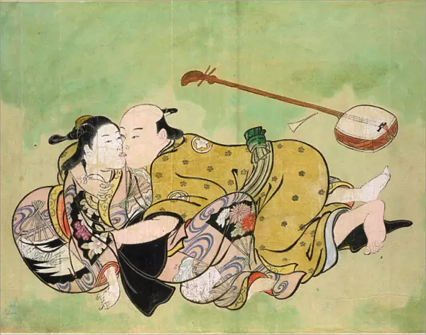 A man and geisha, ca 1714