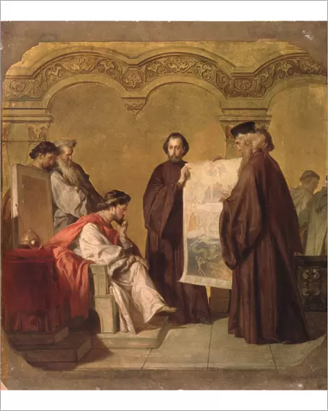 Grand Duke Vladimir receiving the Ambassadors. Artist: Vereshchagin, Vasili Petrovich (1835-1909)