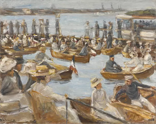 Summer Evening on the Alster-River, Hamburg. Artist: Liebermann, Max (1847-1935)
