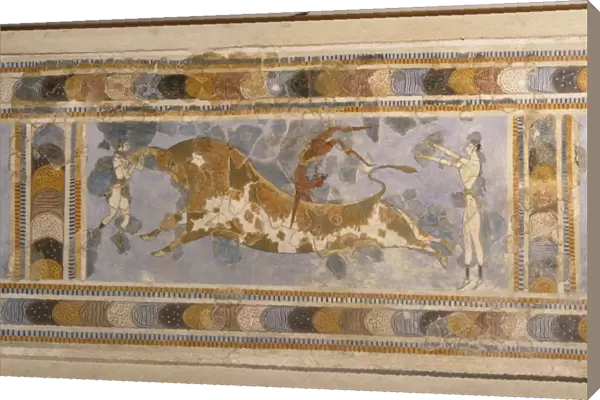 Bull-Leaping (from the Palace Complex of Knossos). Artist: Bronze Age culture