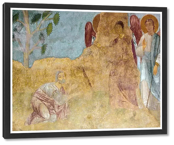 The Hospitality of Abraham (Old Testament Trinity). Artist: Ancient Russian frescos