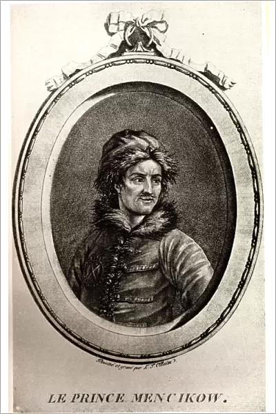 Portrait of Prince Alexander Danilovich Menshikov (1673-1729). Artist: Anonymous