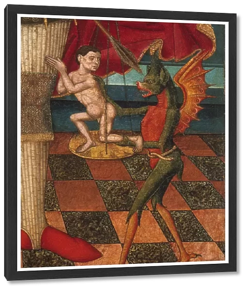 The Archangel Michael weighing the Souls of the Dead (Detail). Artist: Abadia, Juan de la, the Elder (active 1469-1498)