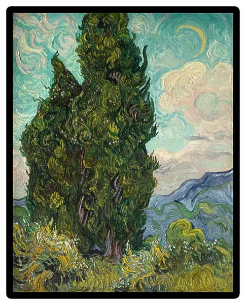 Cypresses. Artist: Gogh, Vincent, van (1853-1890)