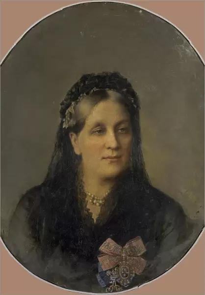 Portrait of Princess Maria Alexandrovna Dolgorukaya, nee Apraxina (1816-1892), Second Half of the 19 Artist: Anonymous