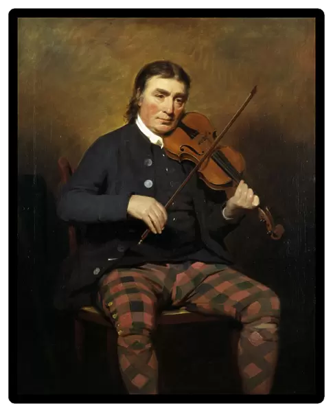 Portrait of the Violinist and composer Niel Gow (1727-1807), 1787. Artist: Raeburn, Sir Henry (1756-1823)