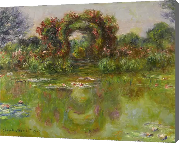 Bassin aux Nympheas, les Rosiers, 1913. Artist: Monet, Claude (1840-1926)