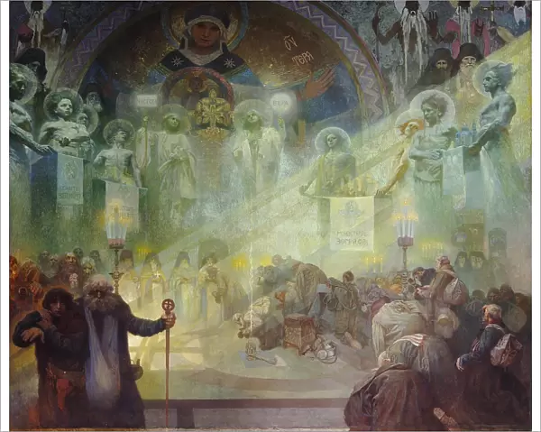 Holy Mount Athos, 1926. Artist: Mucha, Alfons Marie (1860-1939)