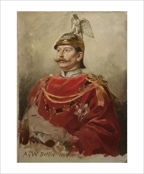 Portrait of German Emperor Wilhelm II (1859-1941), King of Prussia