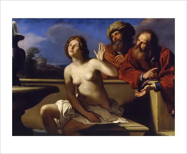 Susannah and the Elders, 1649-1650. Artist: Guercino (1591-1666)