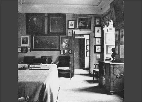 Ostafyevo Estate. The Karamzin Room, End of 19th century. Artist: Anonymous