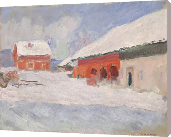 Norway. Red Houses at Bjornegaard, 1895
