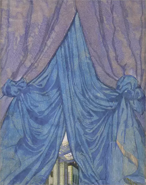 Design of curtain for the ballet Sleeping beauty by P. Tchaikovsky, 1921