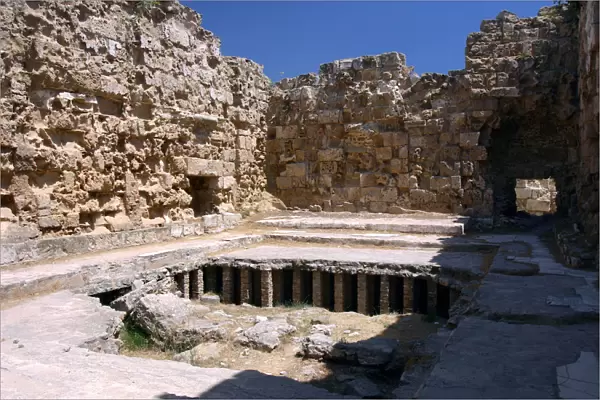 Roman hypocaust, Salamis, North Cyprus